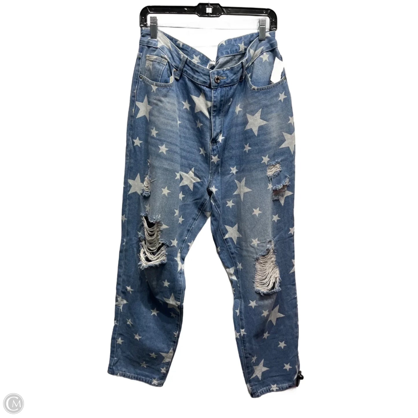 Jeans Straight By mekool In Blue Denim, Size: 1x