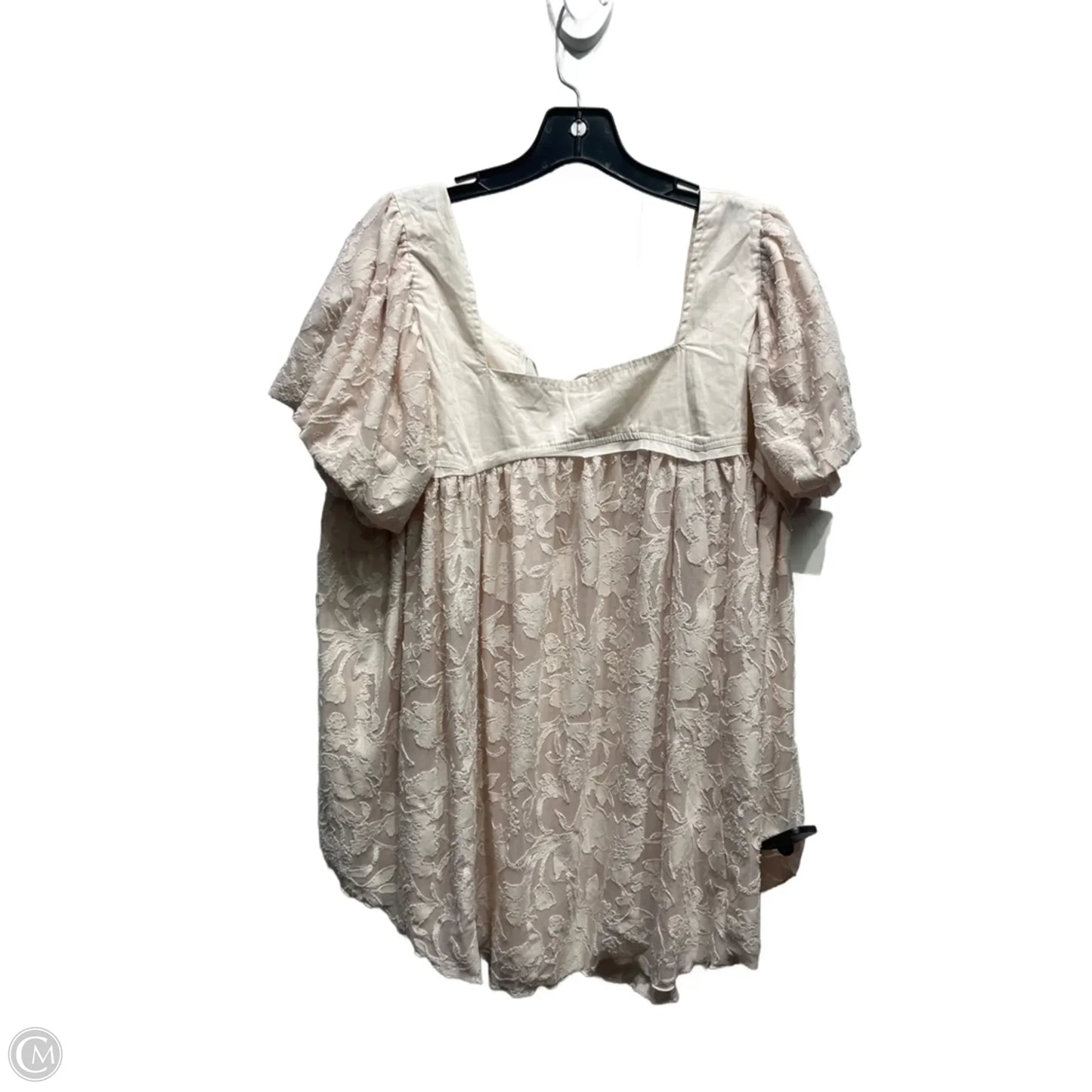 Tunic Short Sleeve By Free People In Tan, Size: L