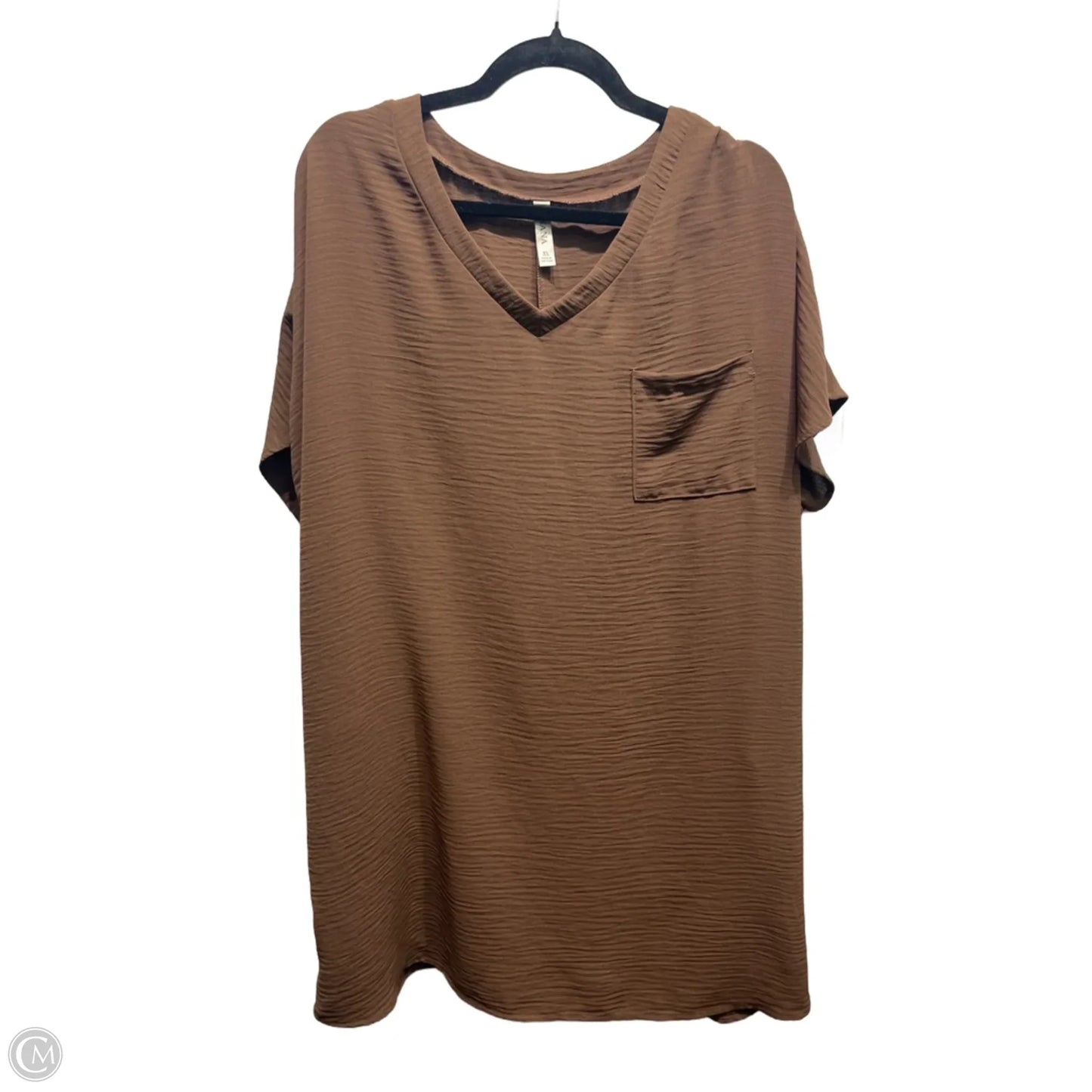 Dress Casual Short By Zenana In Brown, Size: Xl