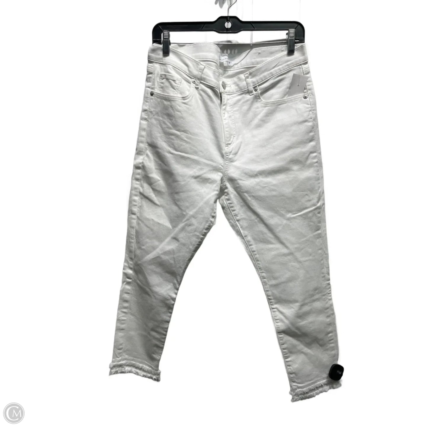 Jeans Skinny By Loft In White Denim, Size: 12