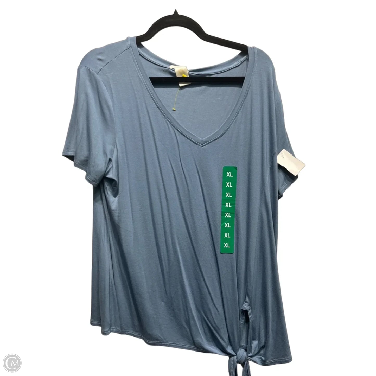 Top Short Sleeve By Matty M In Blue, Size: Xl