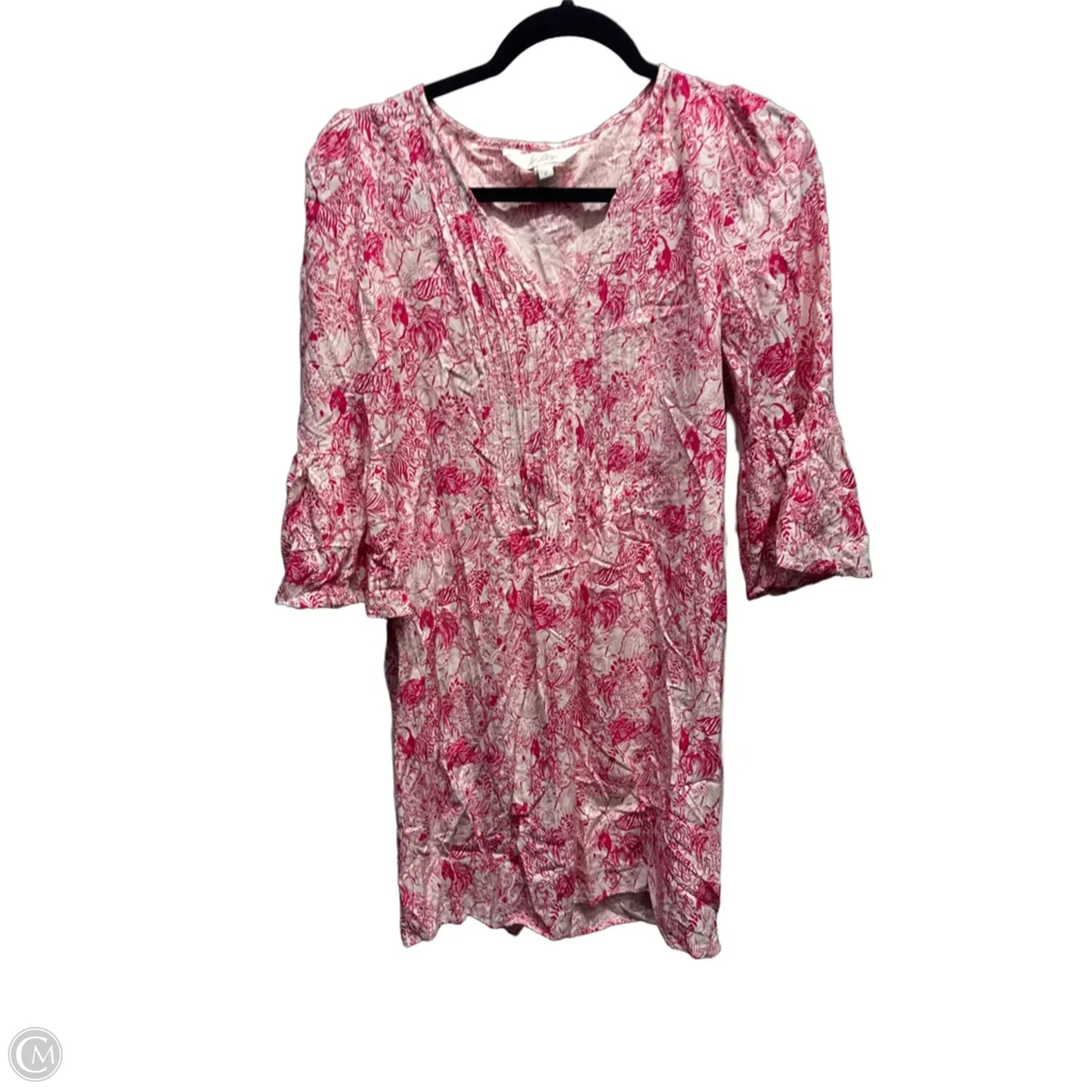 Dress Designer By Lilly Pulitzer In Pink & White, Size: 2
