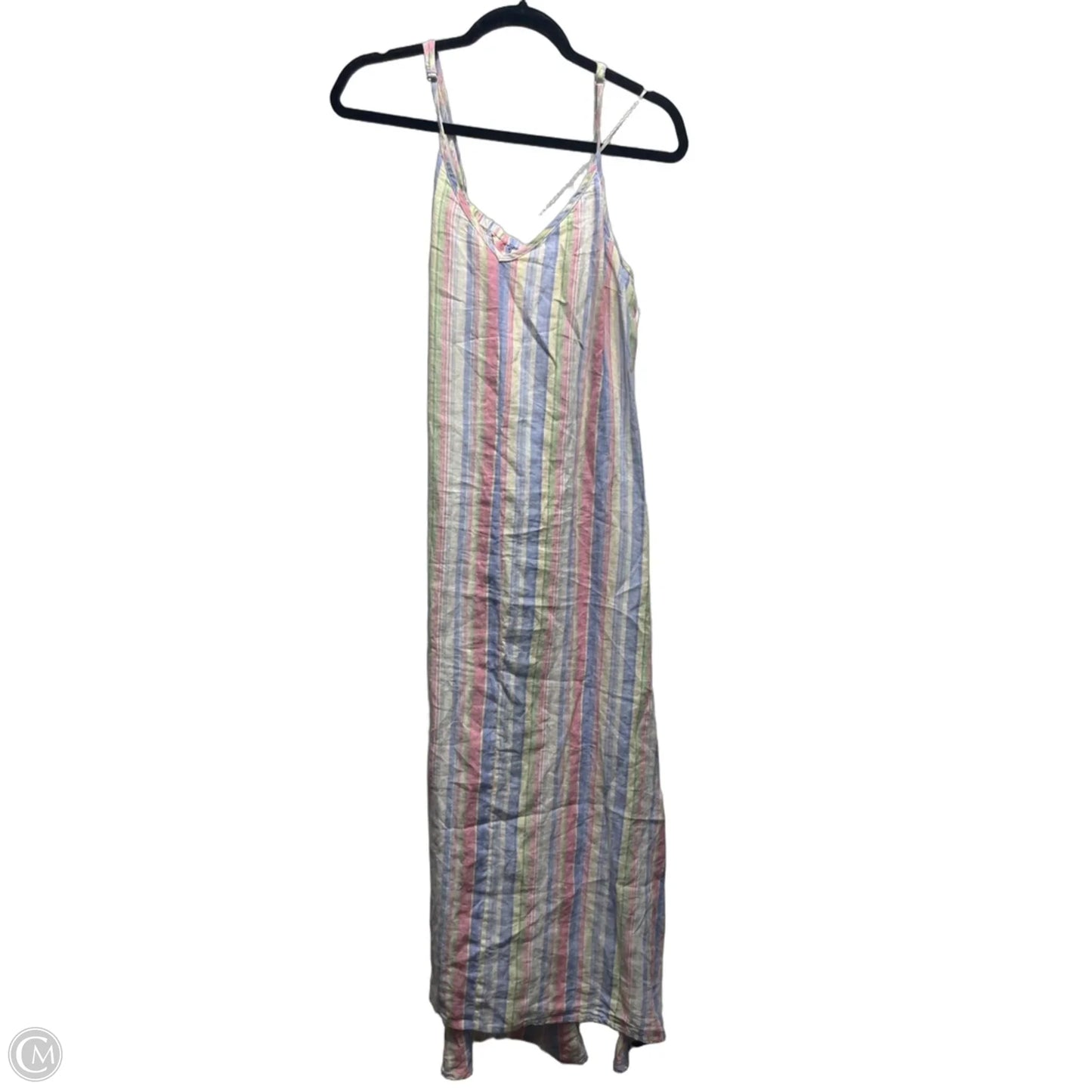 Dress Casual Maxi By C And C In Blue & Pink, Size: L