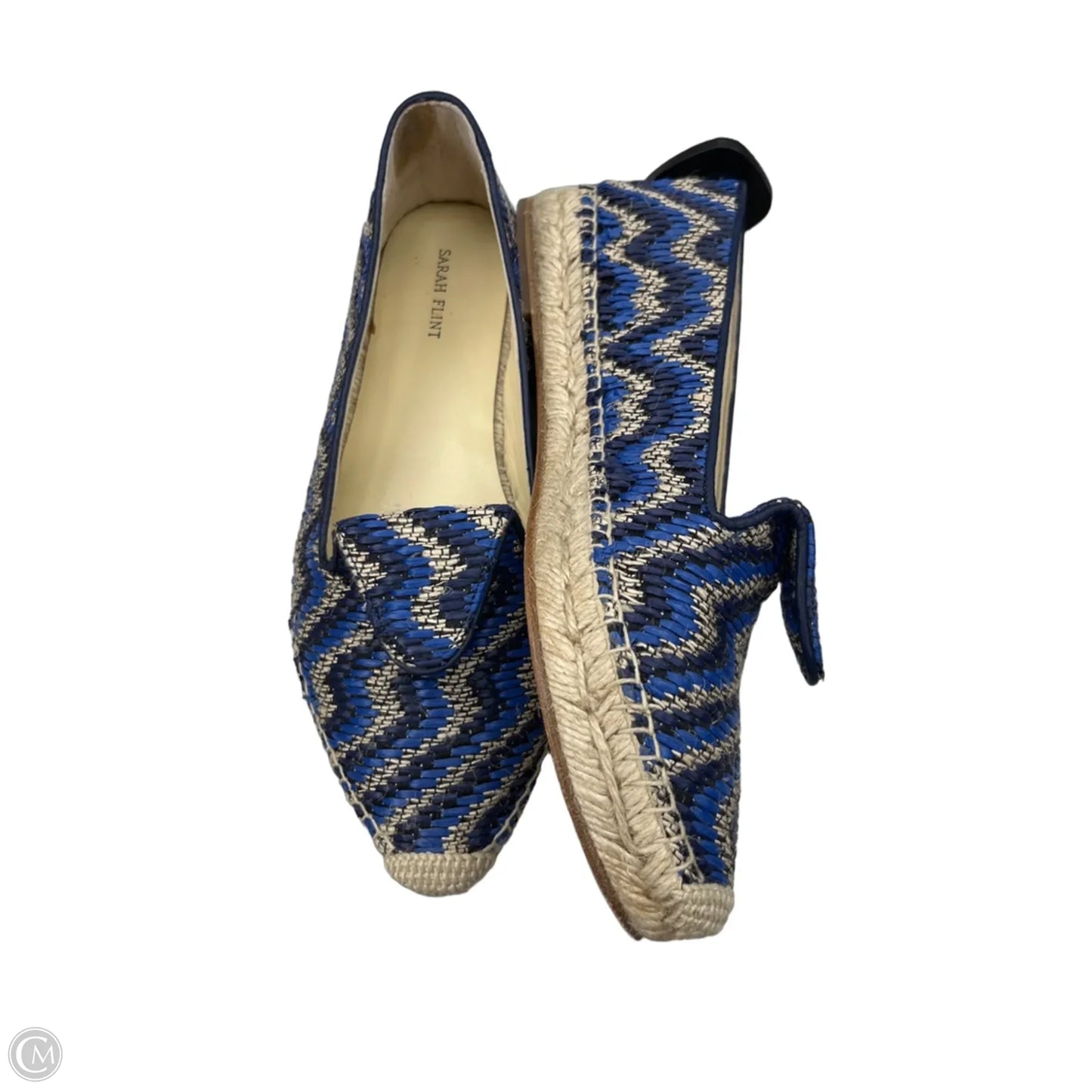 Shoes Flats By Clothes Mentor In Black & Blue, Size: 8