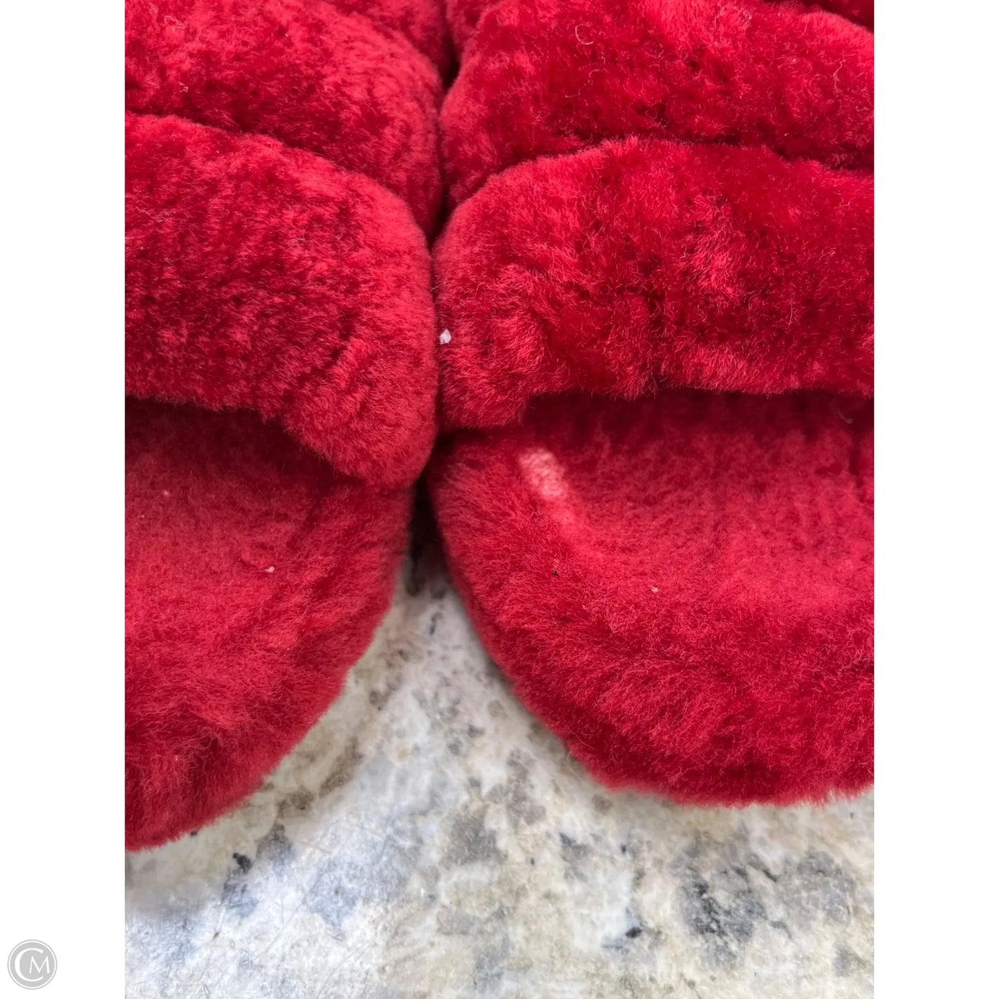Slippers Designer By Ugg In Rose Gold, Size: 6