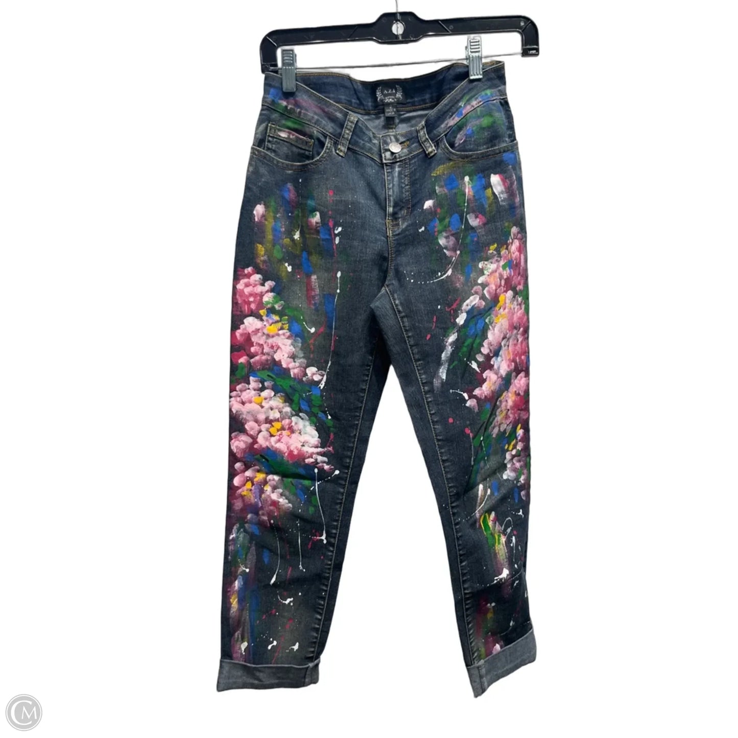 Jeans Straight By azi In Blue Denim, Size: 2