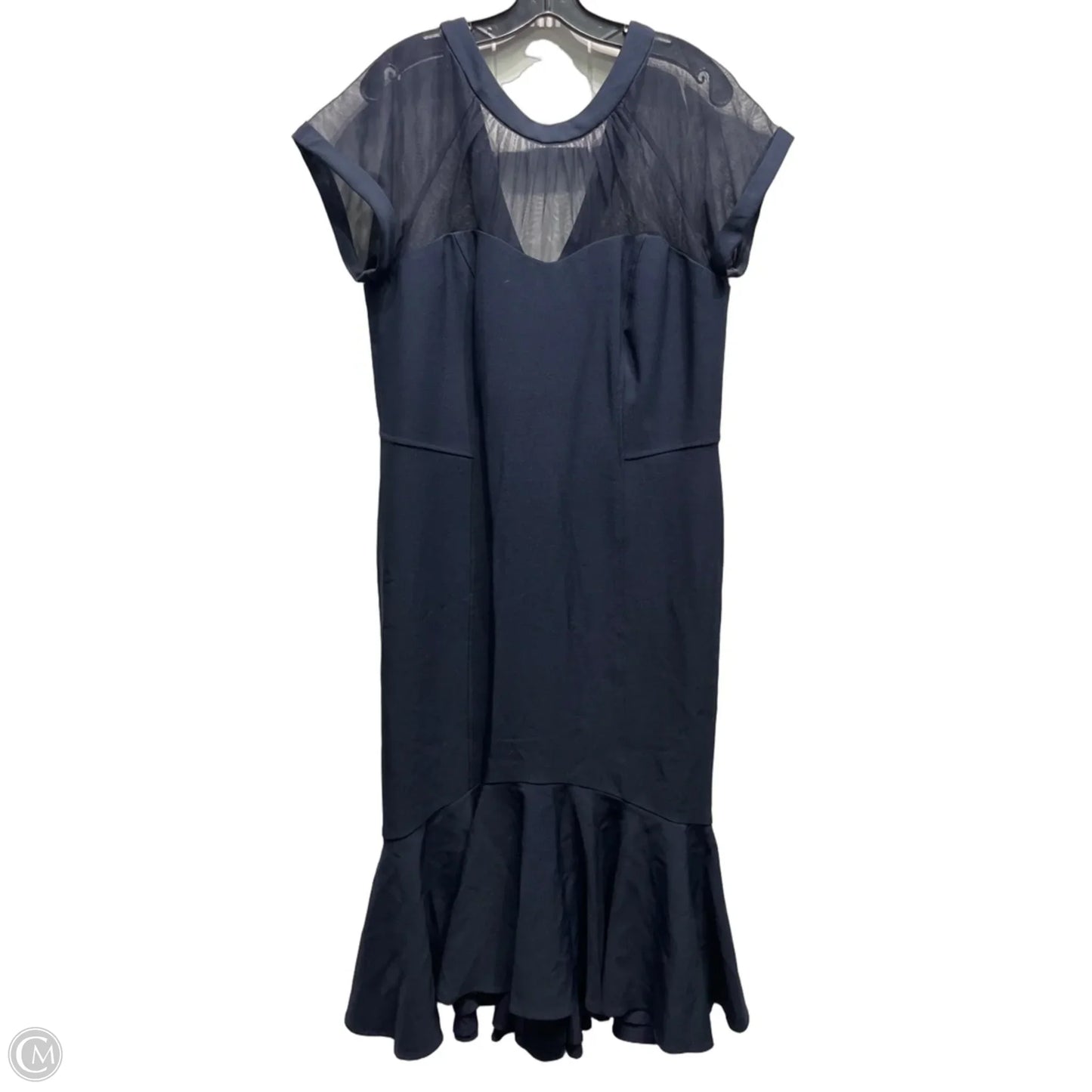 Dress Party Midi By Maggy London In Navy, Size: 14