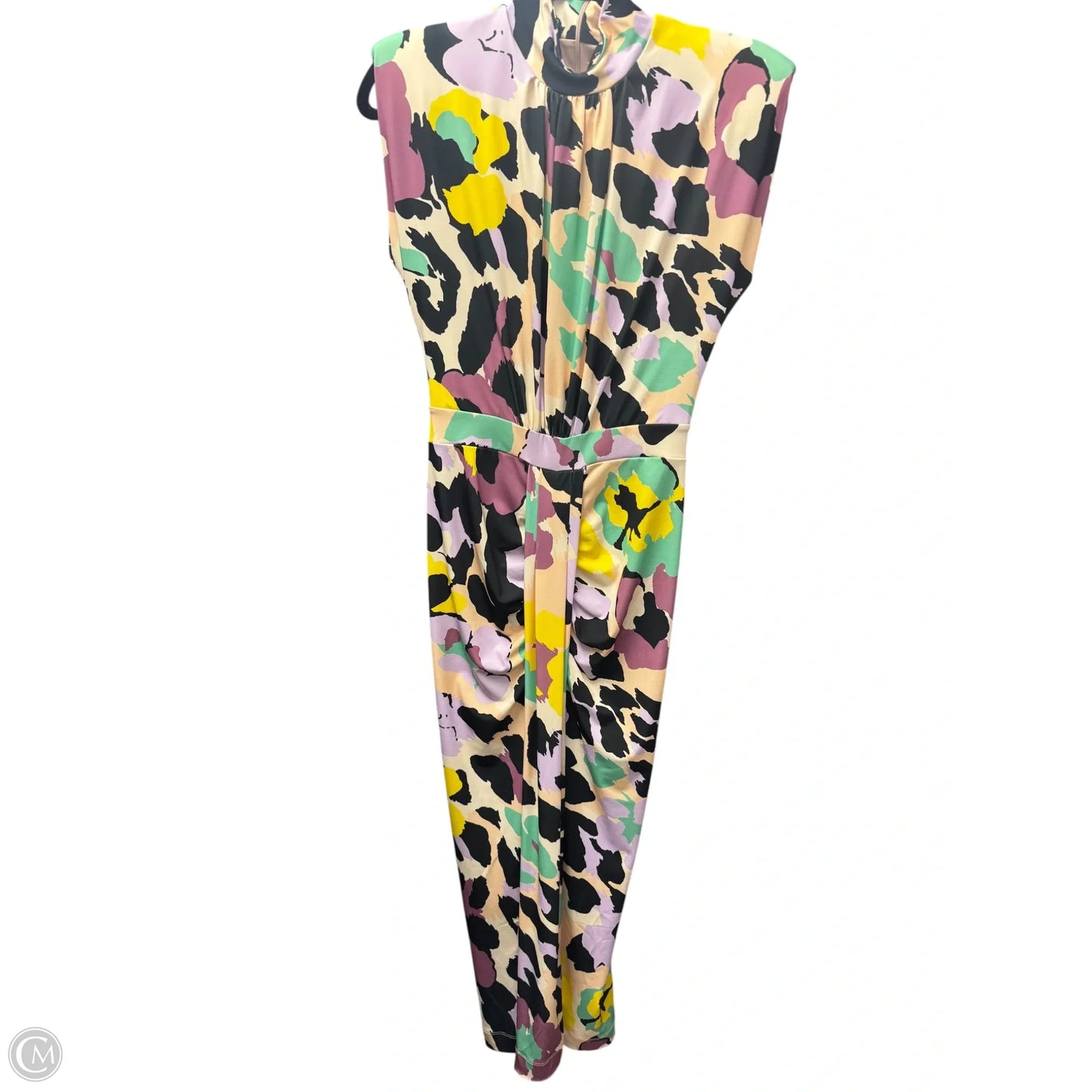 Dress Party Long By Essentiel Antwerp In Green & Yellow, Size: M