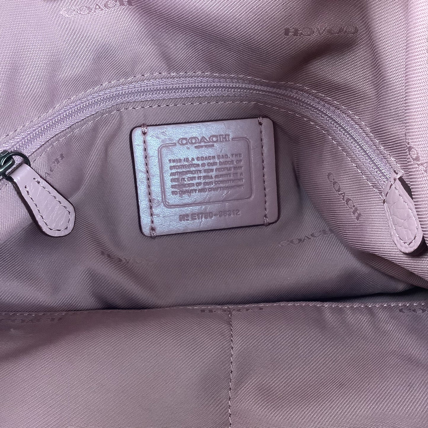 Handbag Designer By Coach, Size: Medium