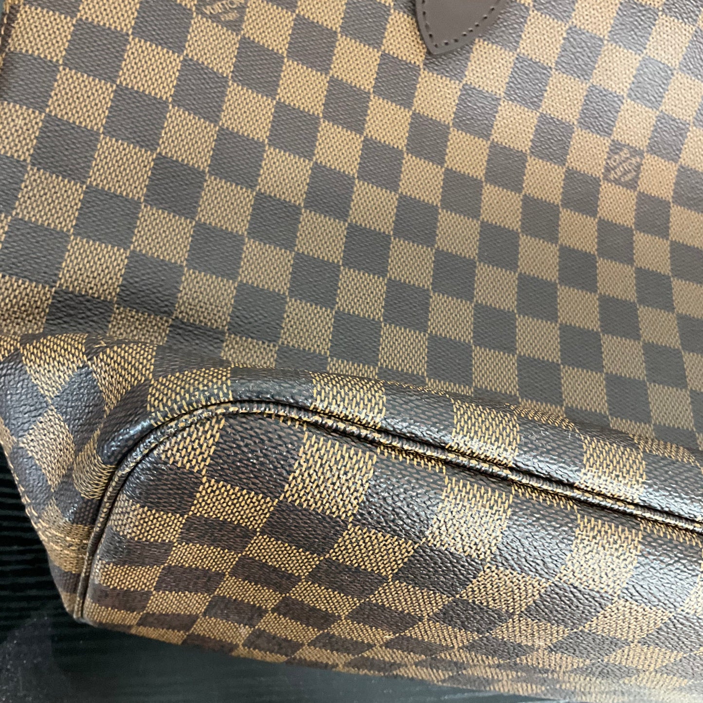 Handbag Luxury Designer By Louis Vuitton In Brown, Size:Medium
