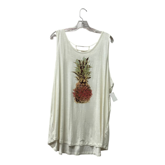 Top Sleeveless By Maurices In Ivory, Size:2X