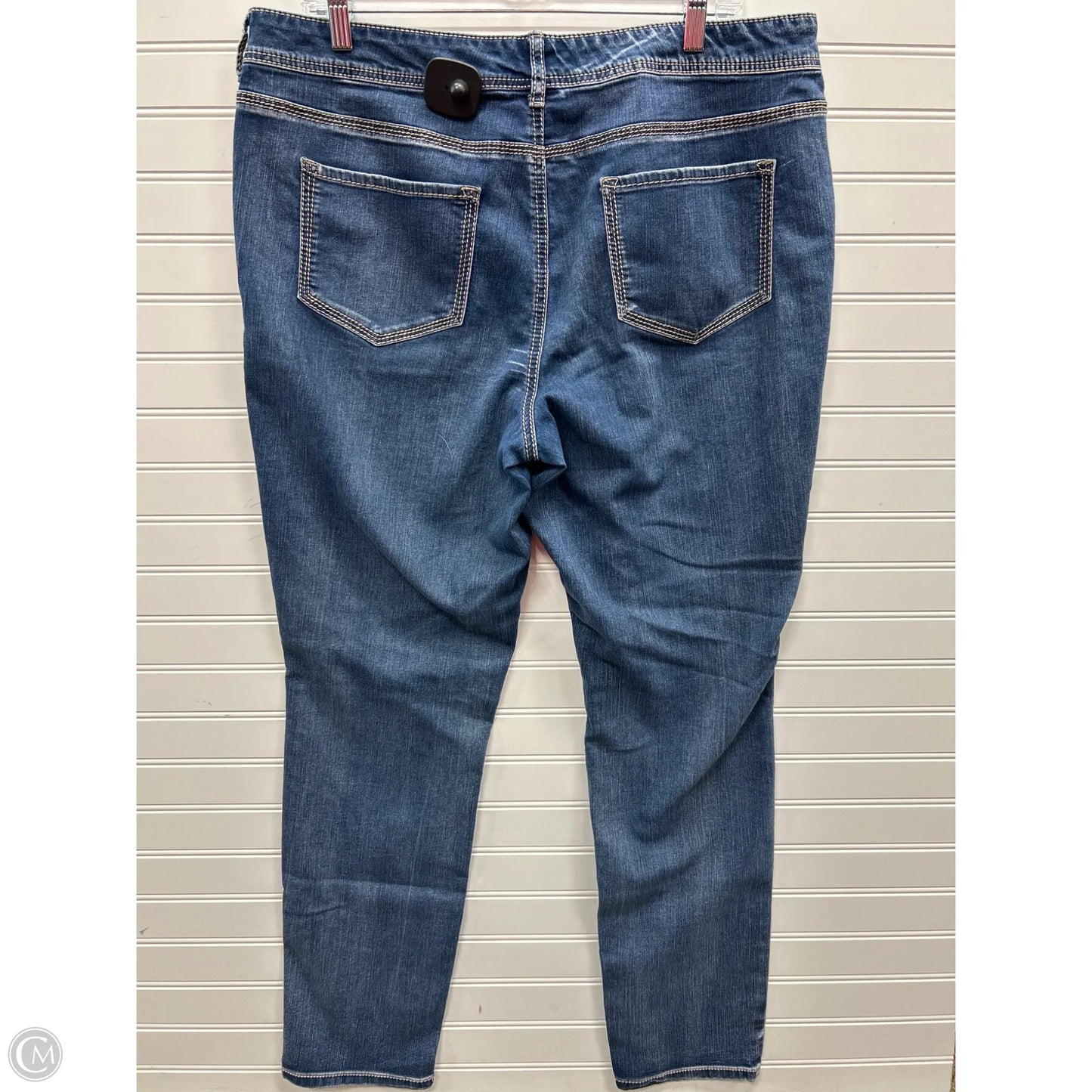 Jeans Skinny By Maurices In Blue Denim, Size: 18
