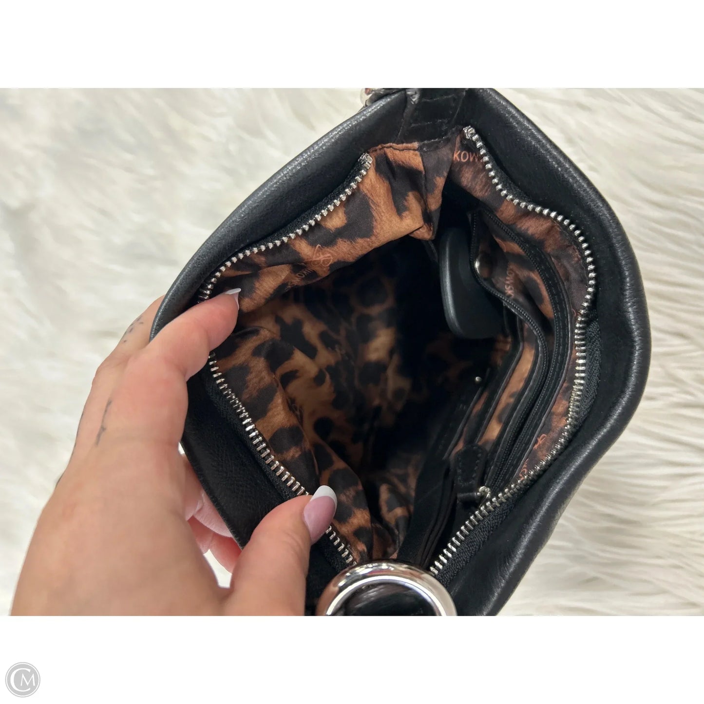 Handbag Leather By B. Makowsky, Size: Small