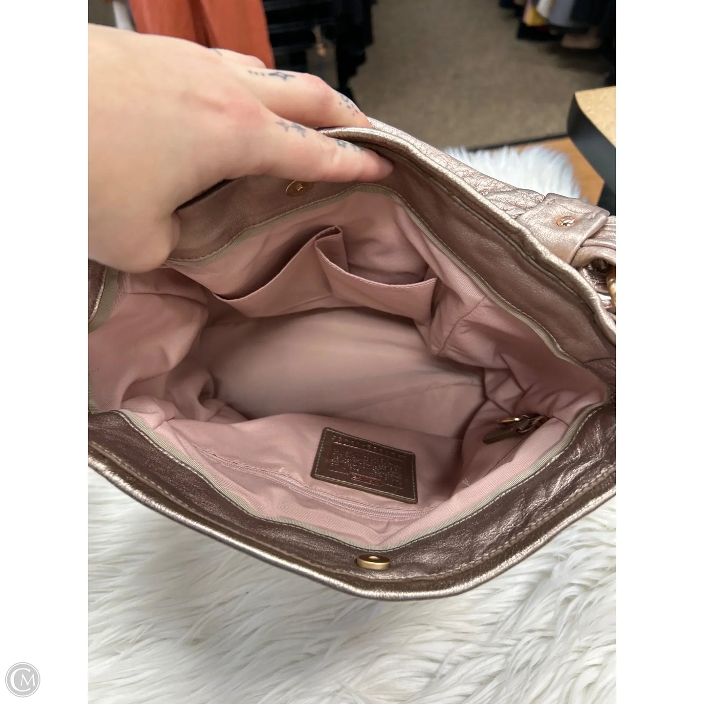 Handbag Designer By Coach, Size: Large
