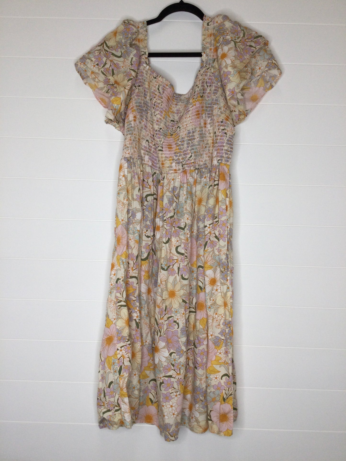 Floral Print Dress Casual Maxi Ana, Size 1x
