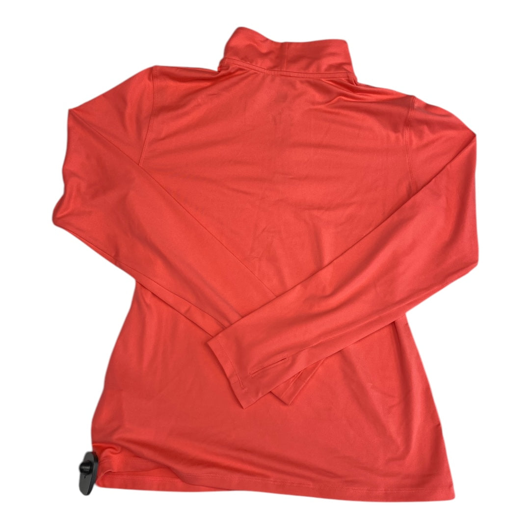 Athletic Top Ls Collar By New Balance In Orange, Size:S