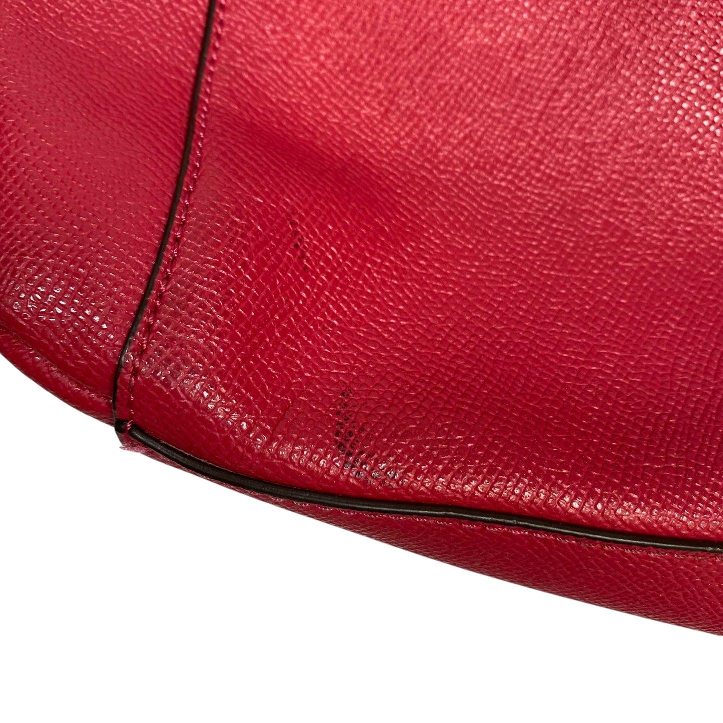 Handbag Designer By Coach In Red, Size:Small