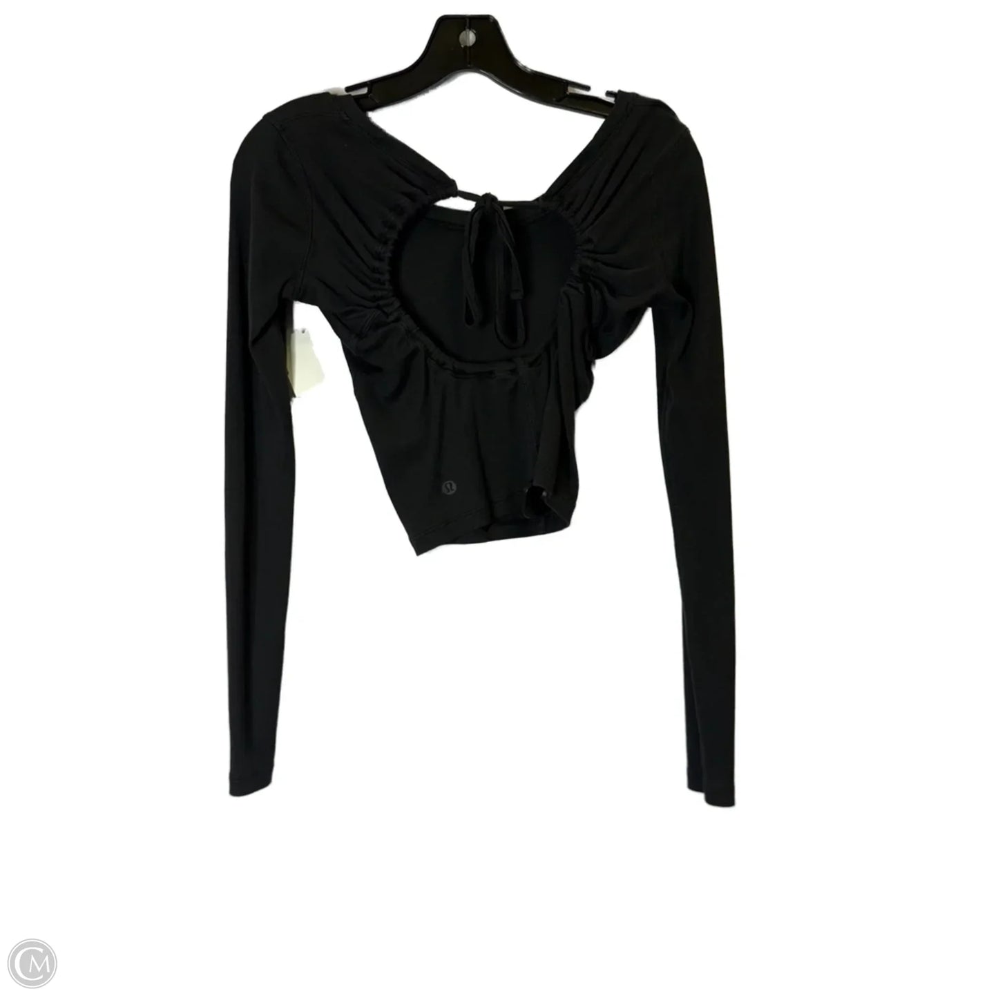 Athletic Top Long Sleeve Crewneck By Lululemon In Black, Size: S