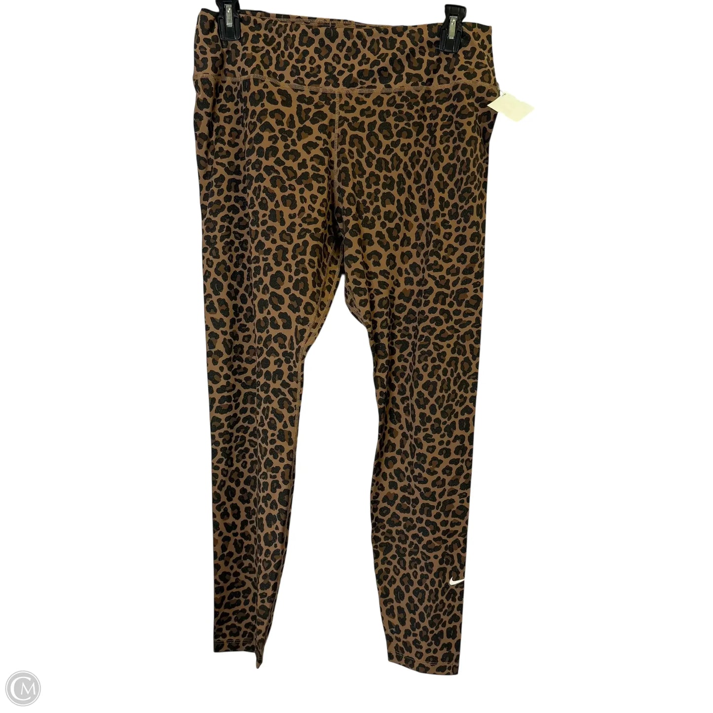 Athletic Leggings By Nike Apparel In Animal Print, Size: Xl