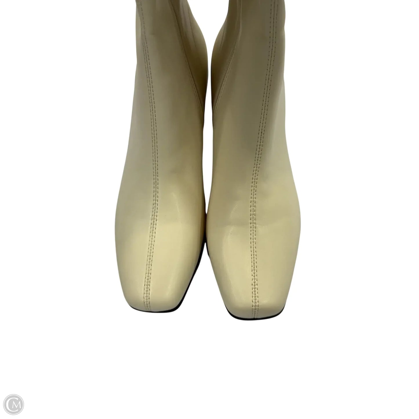 Boots Knee Heels By Aerosoles In Cream, Size: 8