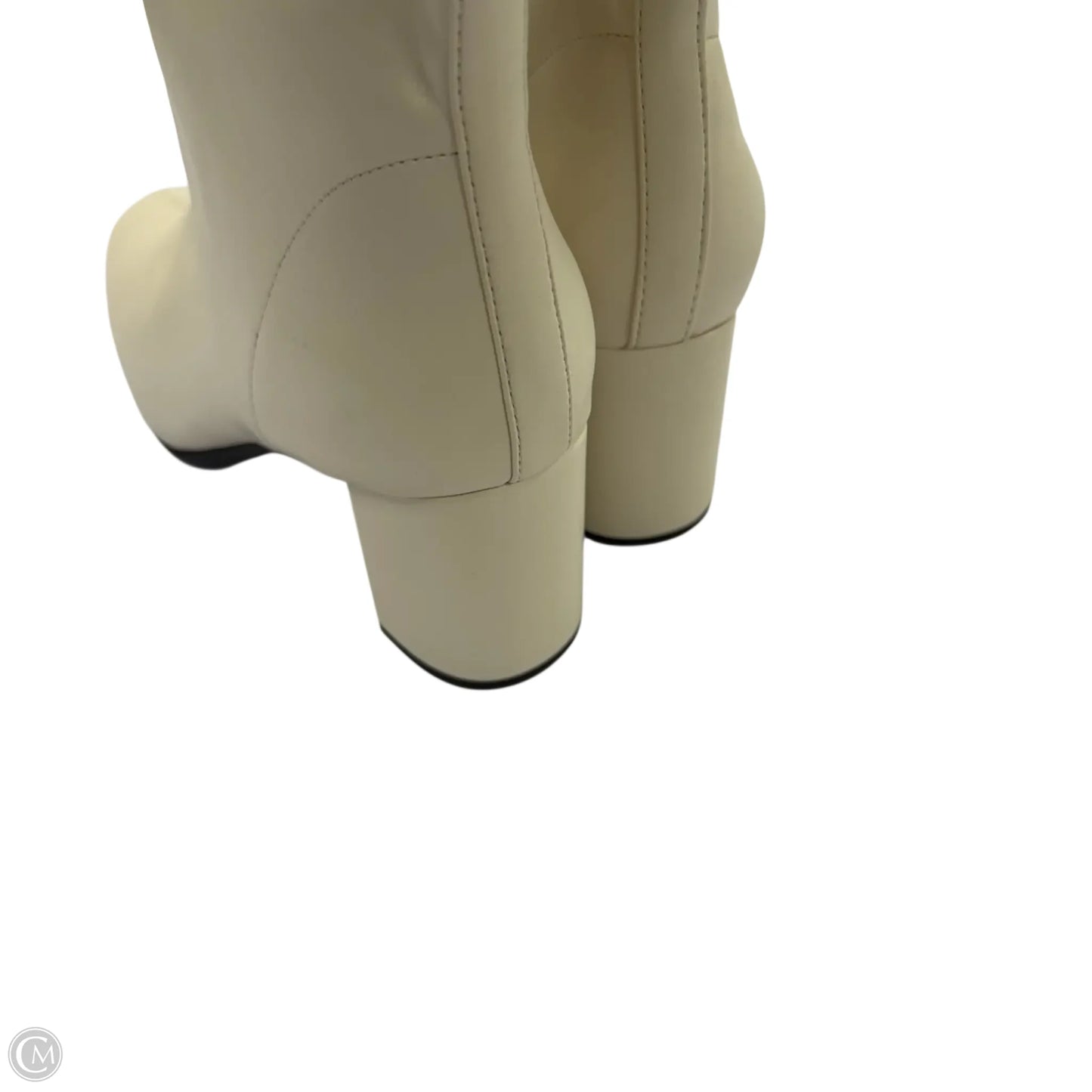 Boots Knee Heels By Aerosoles In Cream, Size: 8