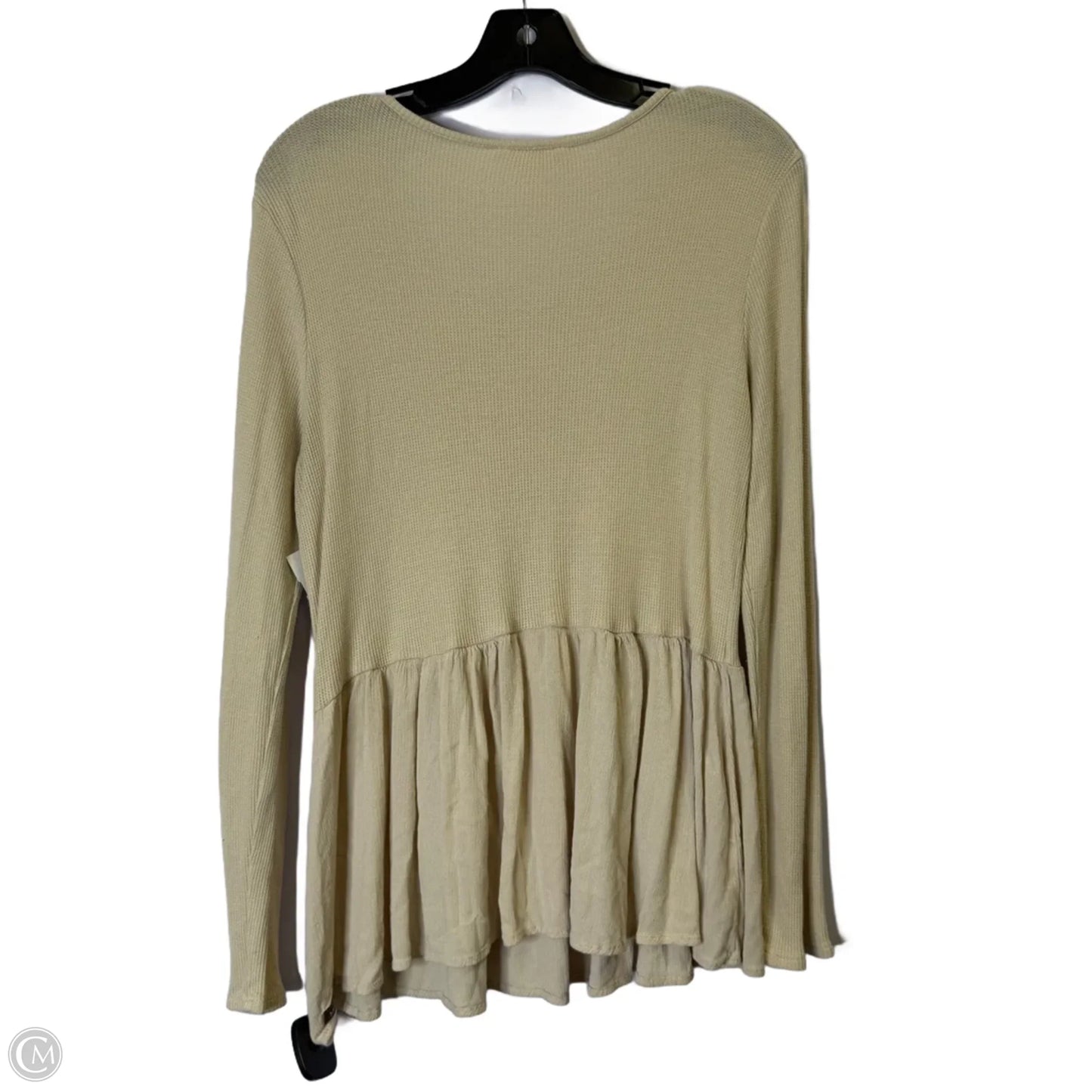 Top Long Sleeve By Matilda Jane In Cream, Size: L