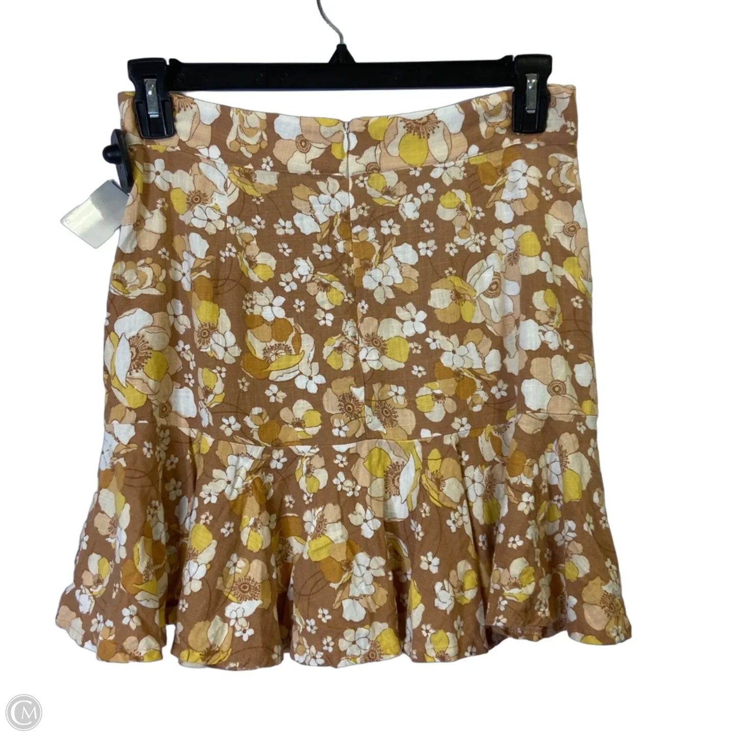 Skirt Mini & Short By Minkpink In Floral Print, Size: L