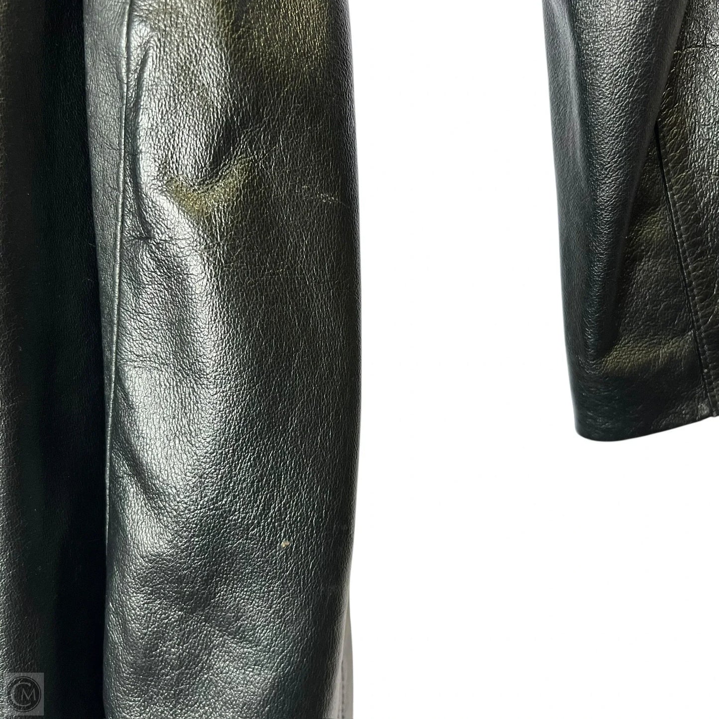 Coat Leather By Colebrook In Black, Size: 1x