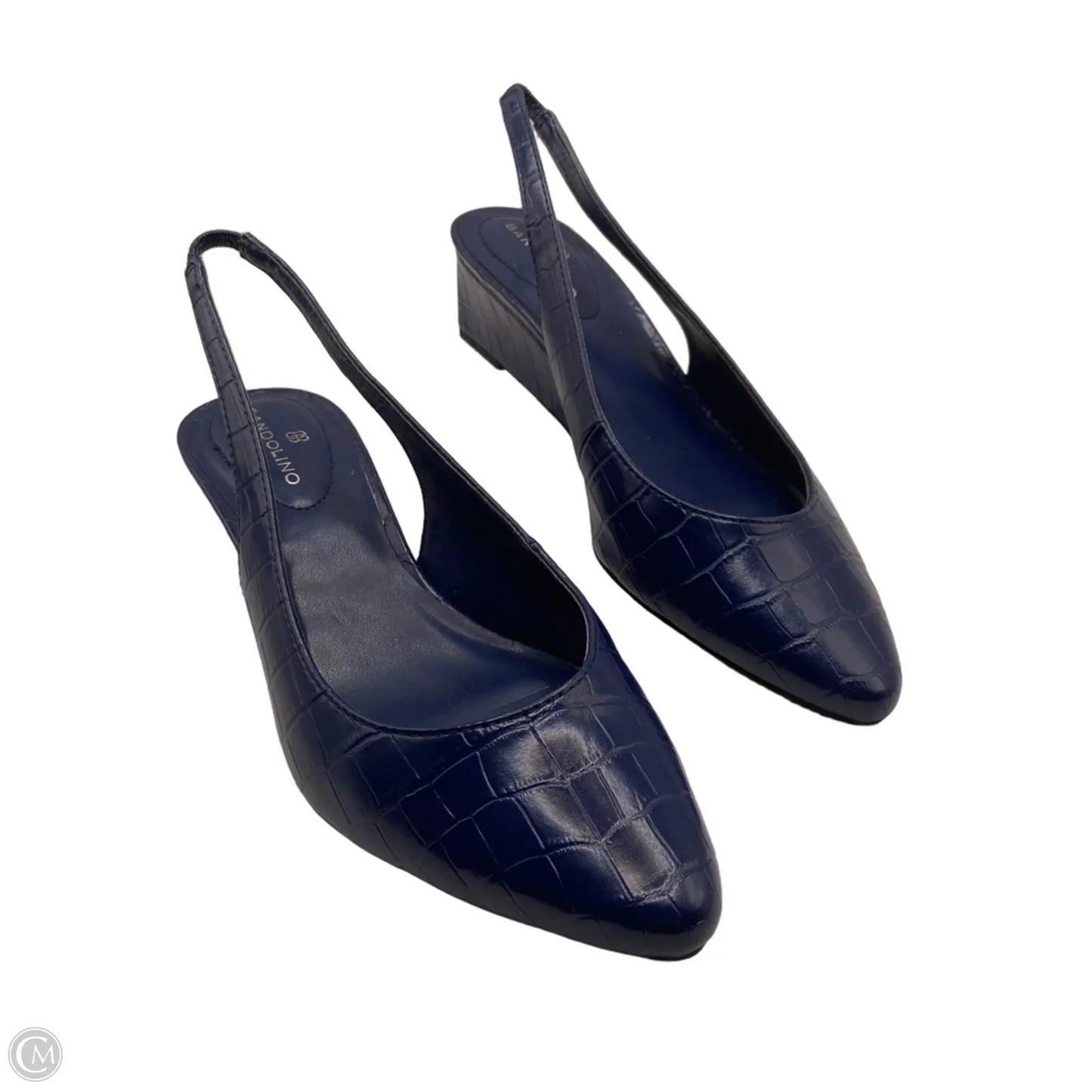 Shoes Heels Wedge By Bandolino In Navy, Size: 6.5