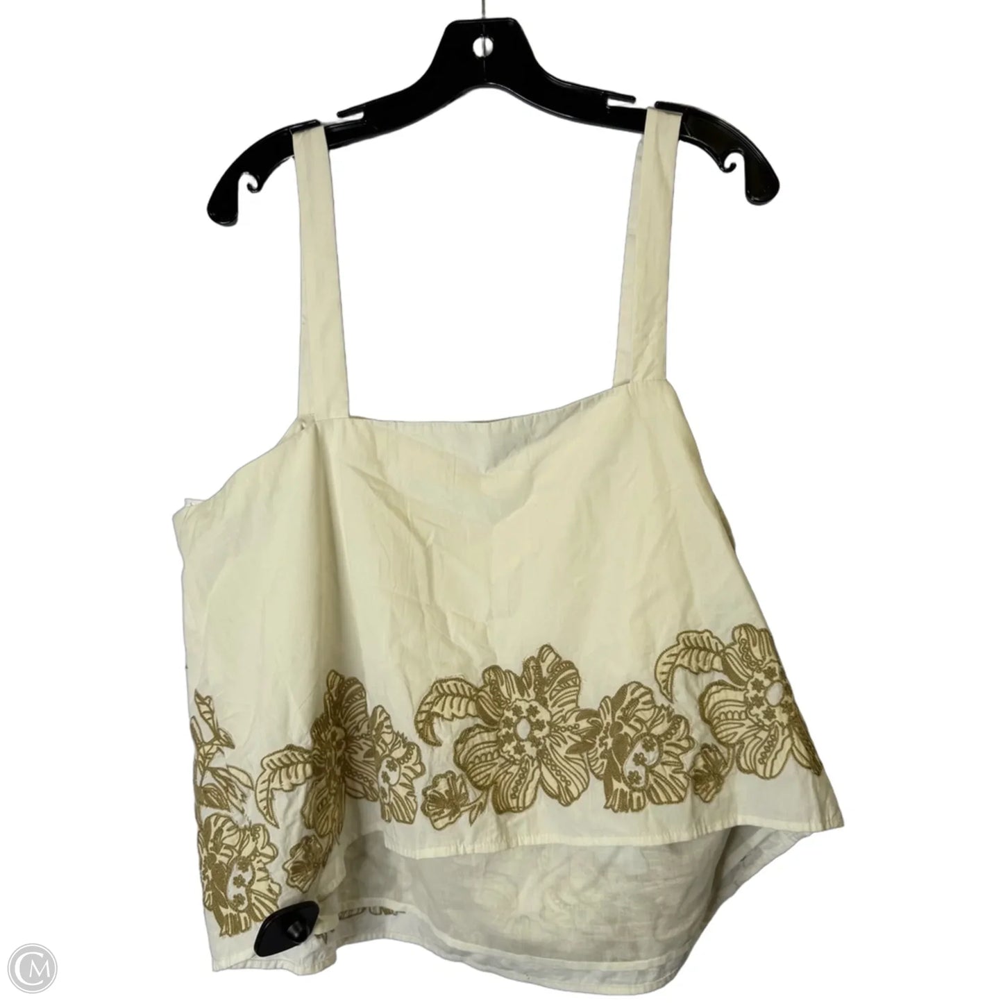 Top Sleeveless By Banana Republic In Cream, Size: Xl