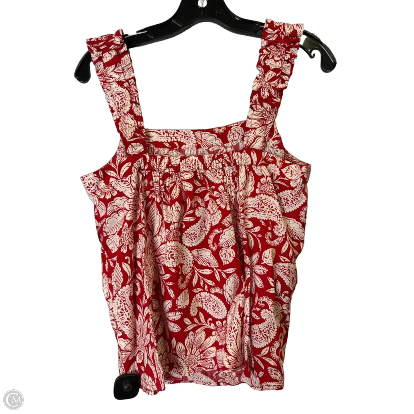 Top Sleeveless By Loft In Red, Size: S