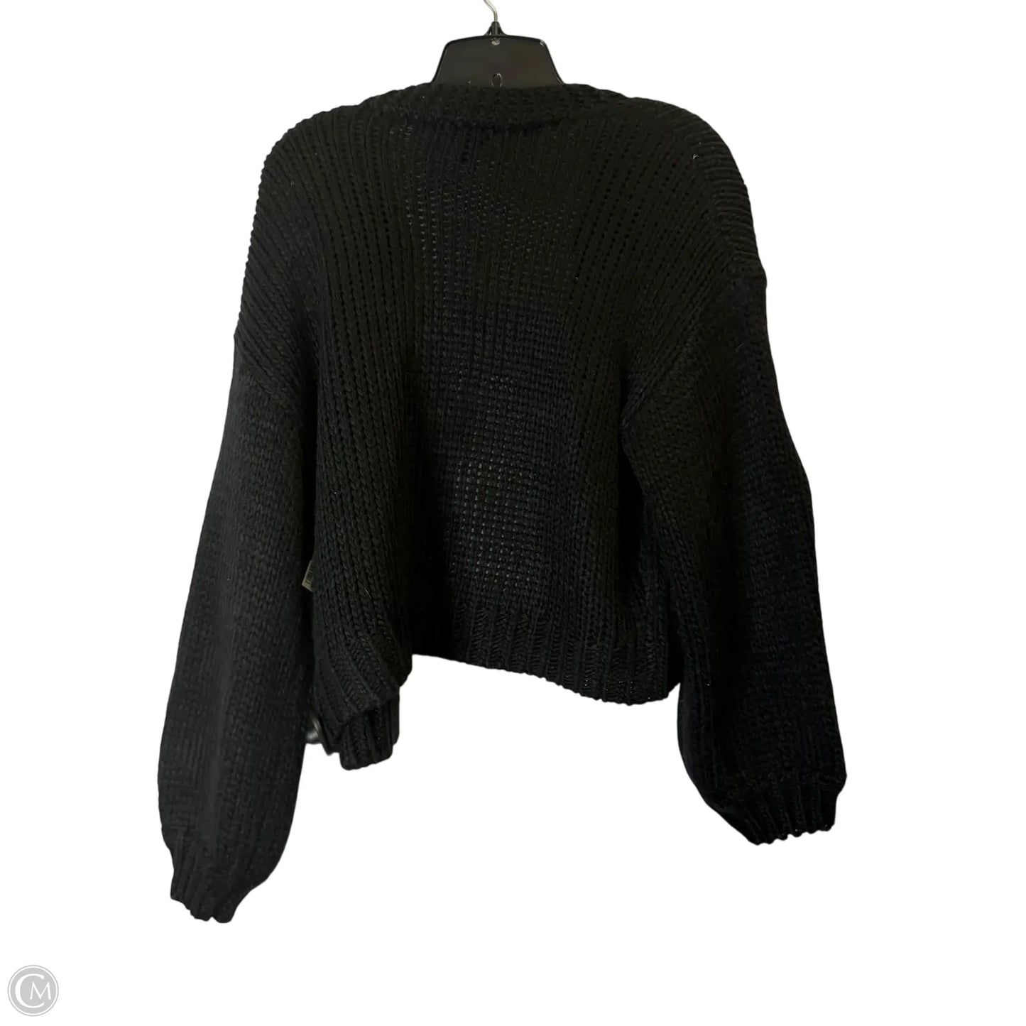 Sweater Cardigan By Debut In Black, Size: M