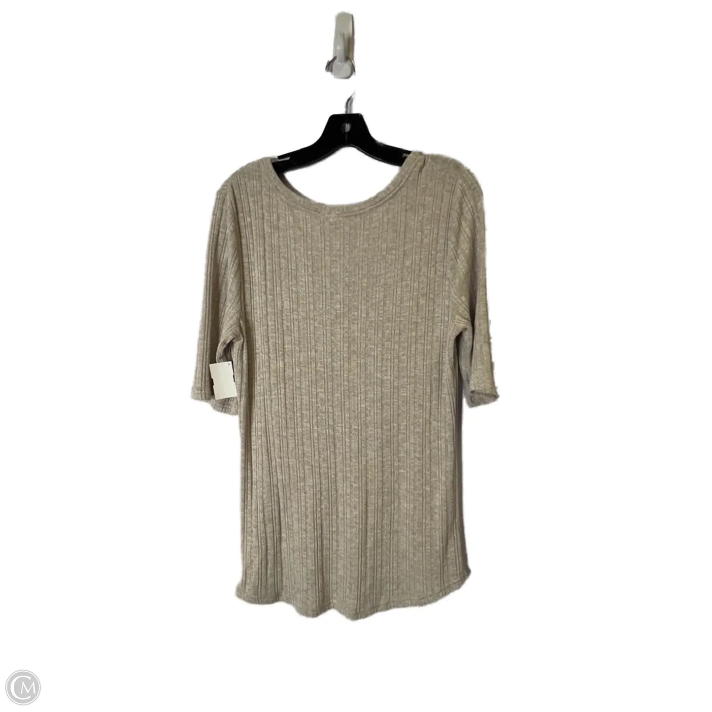 Top Short Sleeve By Anthropologie In Brown, Size: Xl