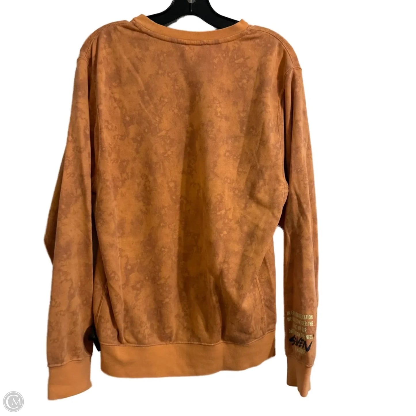 Athletic Sweatshirt Crewneck By Nike Apparel In Coral, Size: S