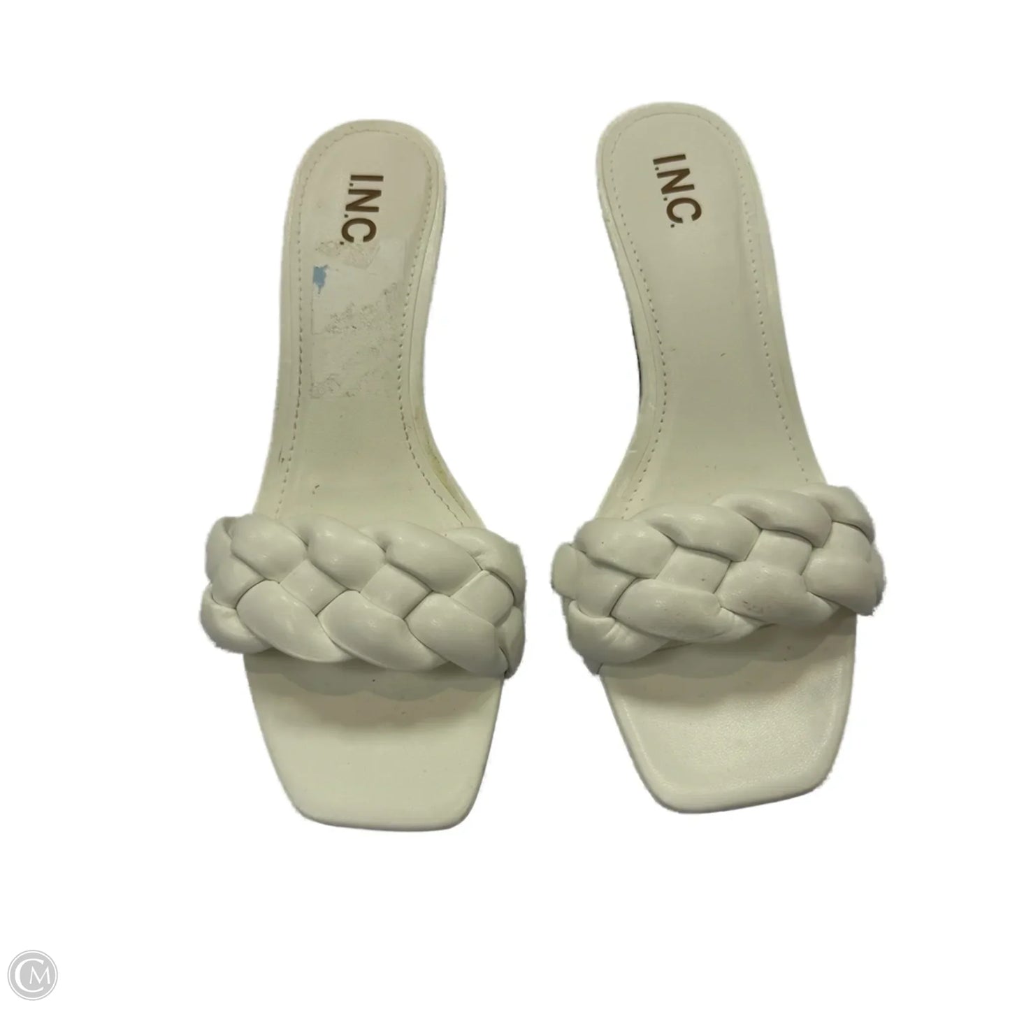 Shoes Heels Kitten By Inc In White, Size: 8.5