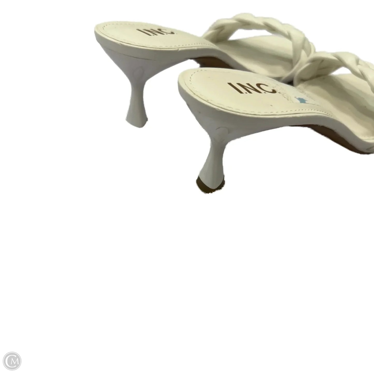 Shoes Heels Kitten By Inc In White, Size: 8.5