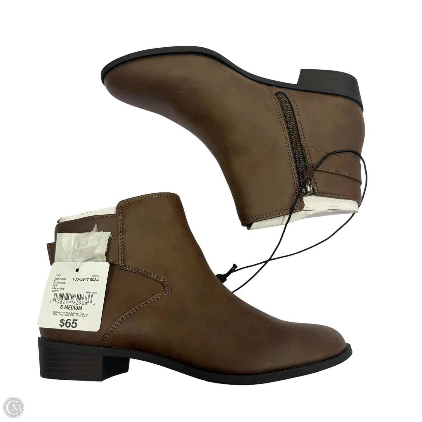 Boots Ankle Flats By St Johns Bay In Brown, Size: 6