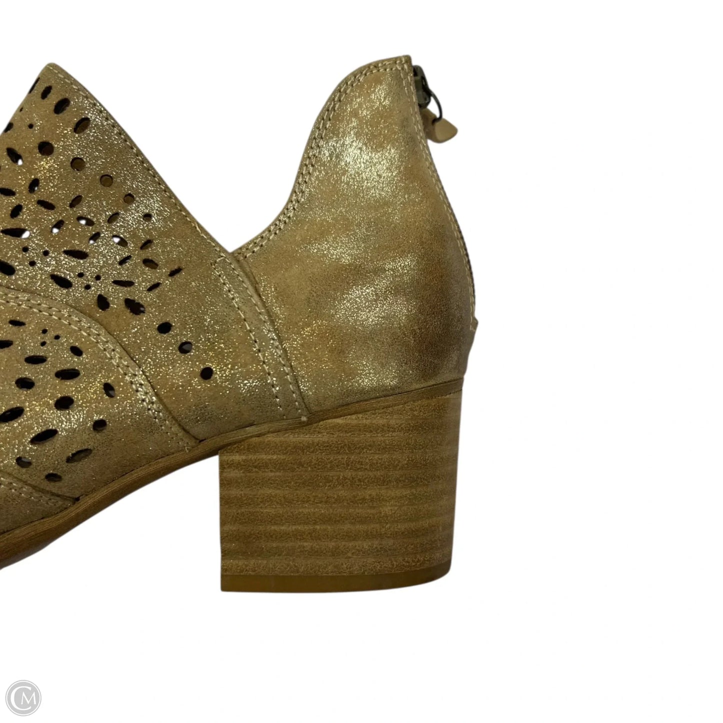 Boots Ankle Flats By Sofft In Gold, Size: 7.5