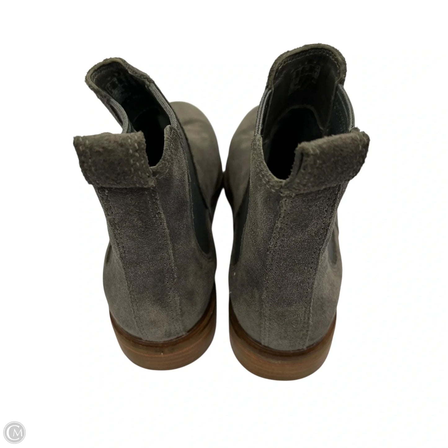 Boots Ankle Flats By Clarks In Grey, Size: 8