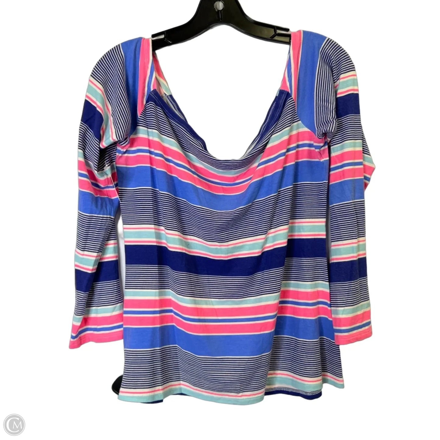 Top Long Sleeve Basic By Cmb In Blue, Size: L