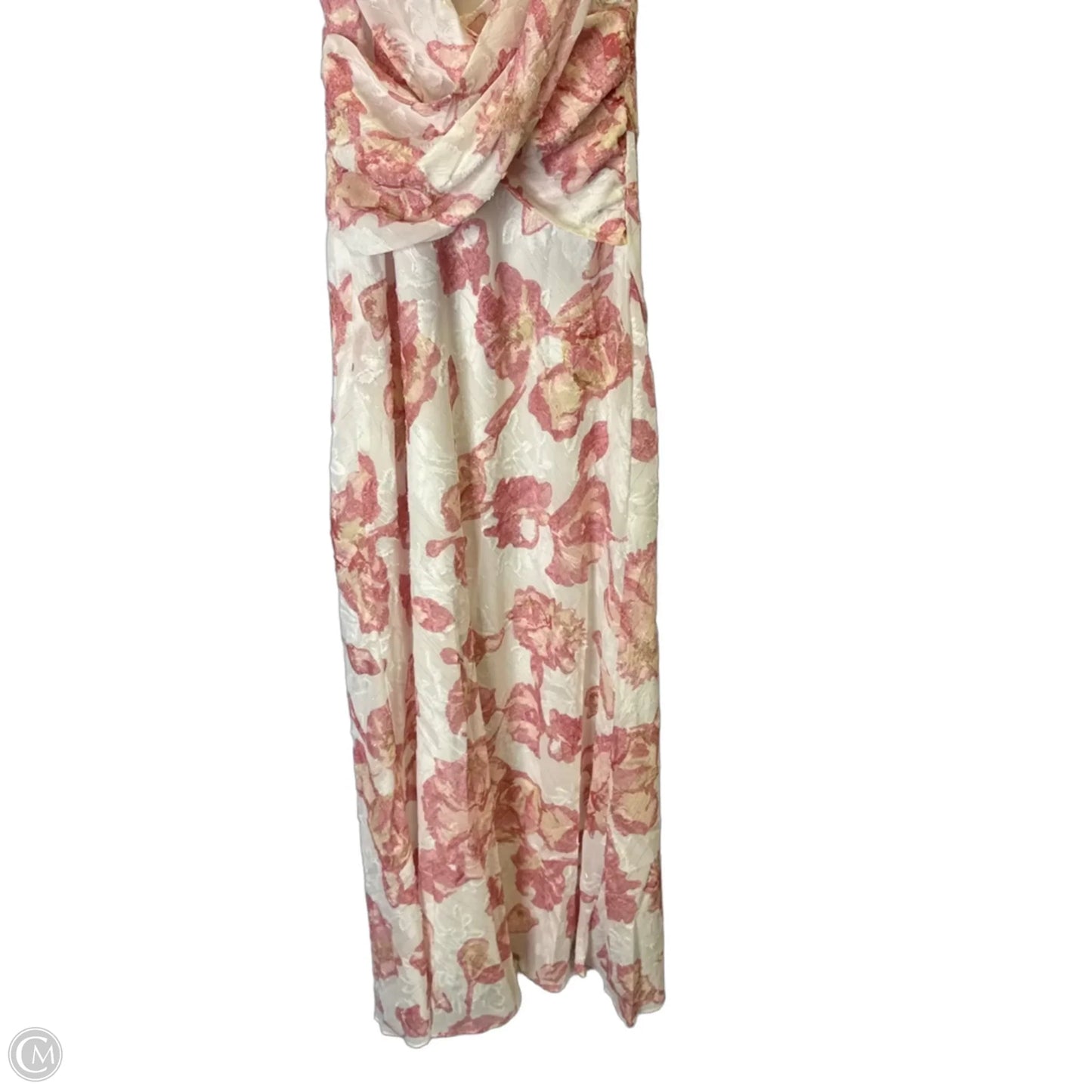 Dress Casual Maxi By Clothes Mentor In Pink & White, Size: 4