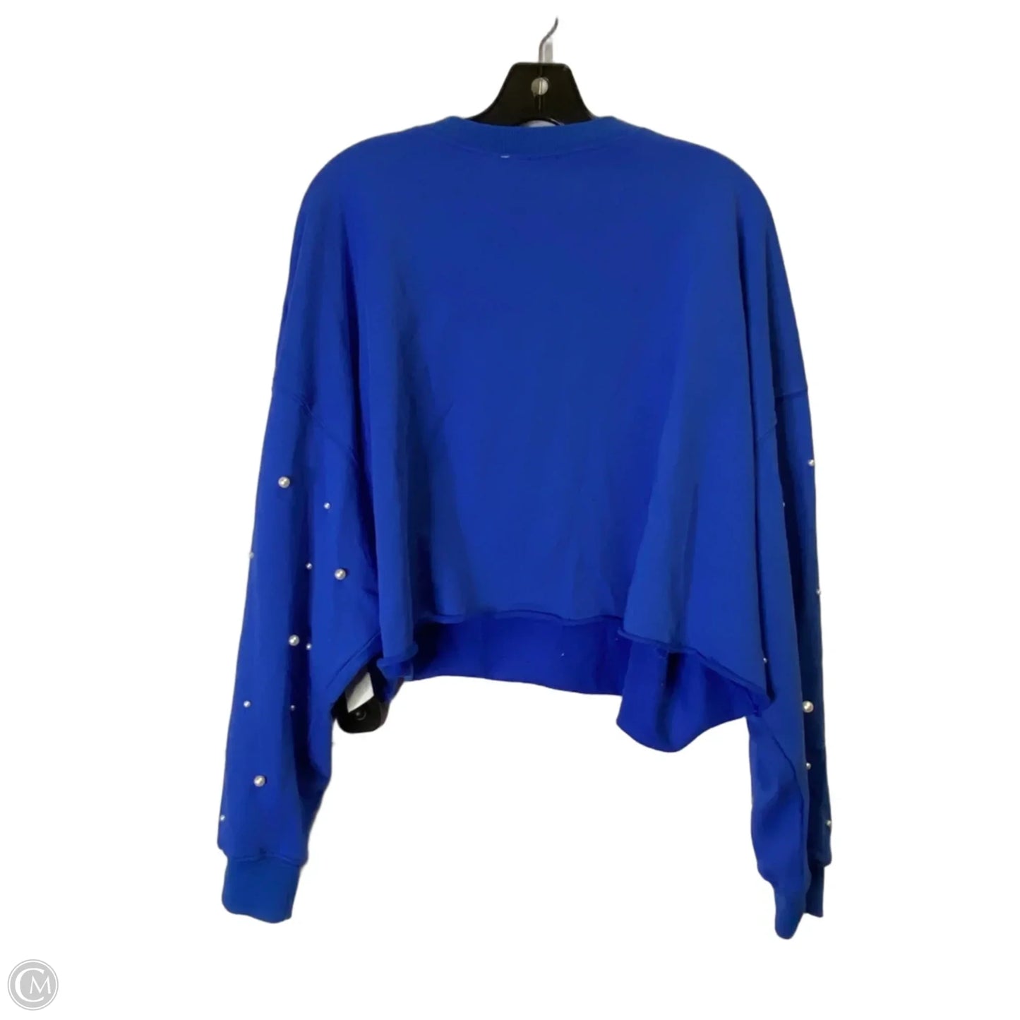 Sweatshirt Crewneck By Peach Love Cream California In Blue, Size: M