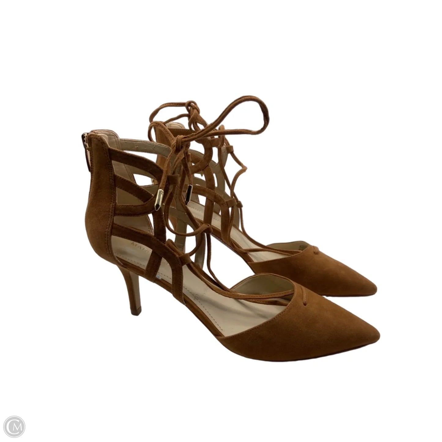 Shoes Heels Stiletto By Marc Fisher In Brown, Size: 8