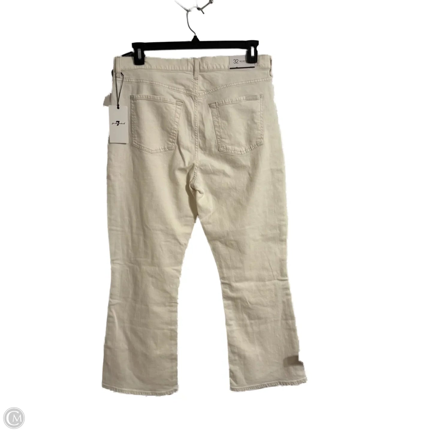 Jeans Straight By 7 For All Mankind In Cream, Size: 12