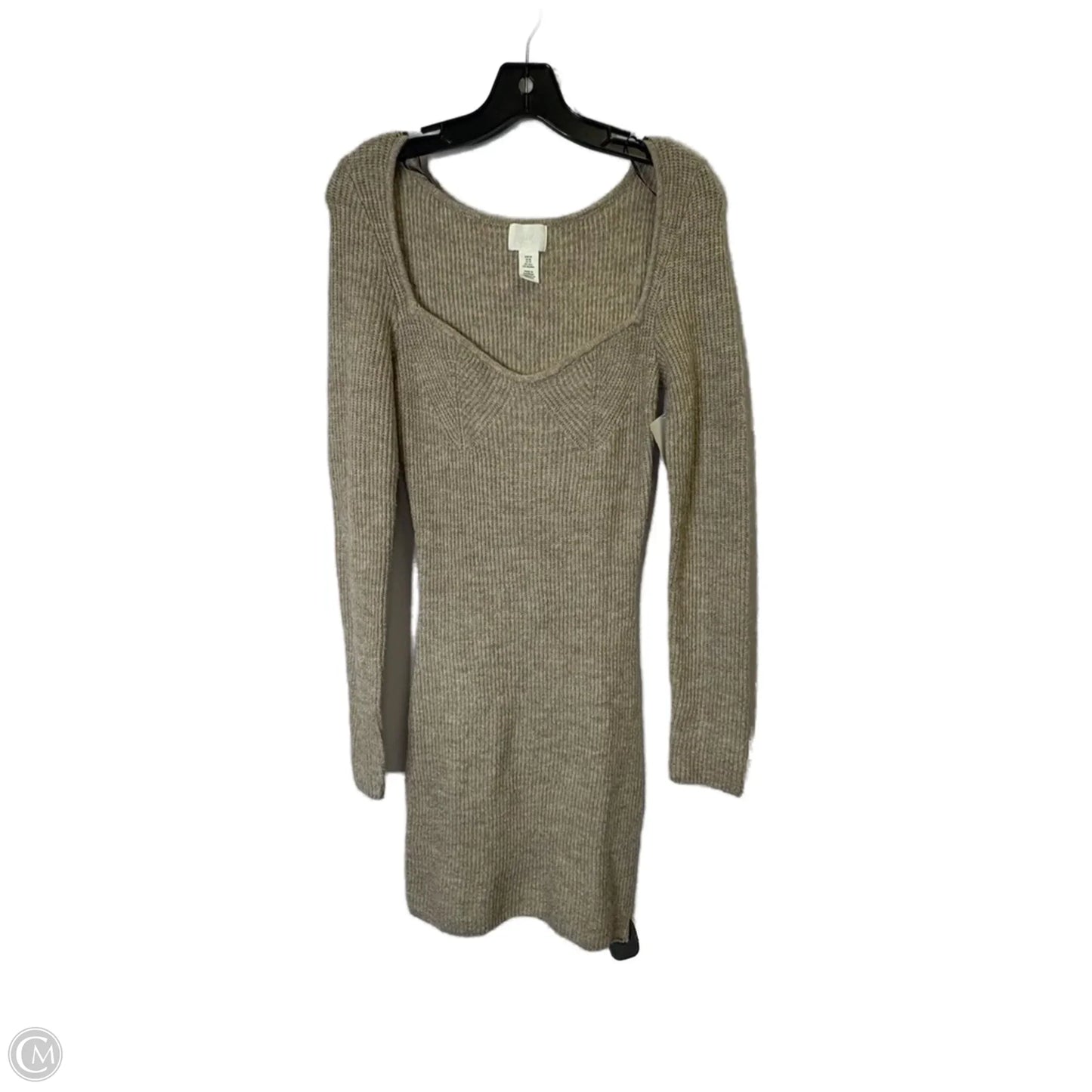 Dress Sweater By H&m In Cream, Size: Xs