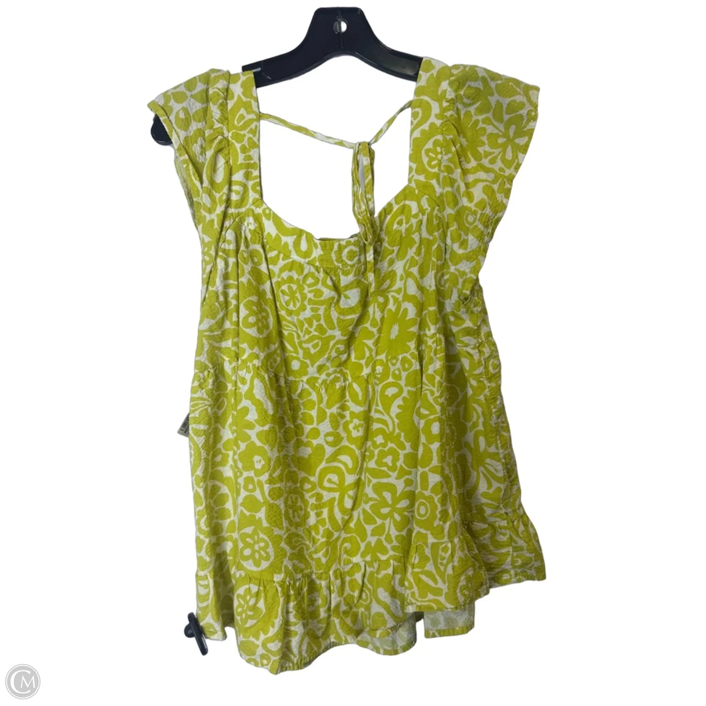 Top Short Sleeve By Ces Femme In Green, Size: L