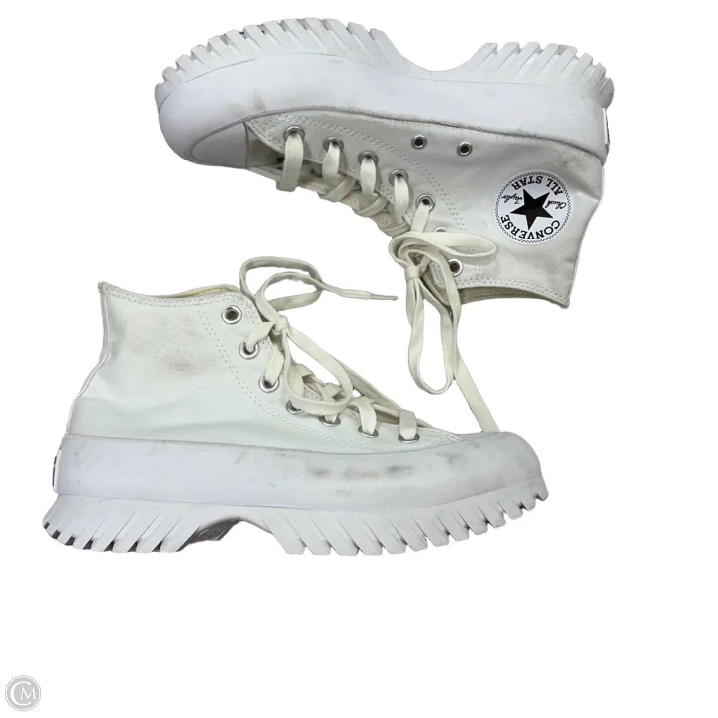 Shoes Heels Platform By Converse In White, Size: 7.5
