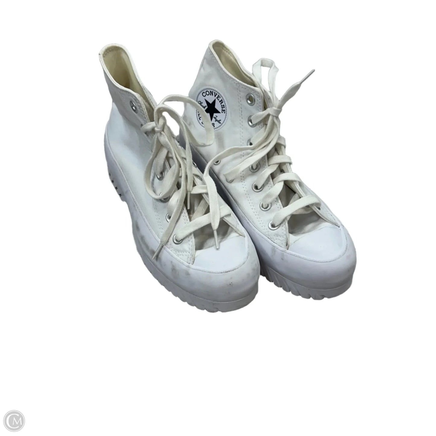 Shoes Heels Platform By Converse In White, Size: 7.5