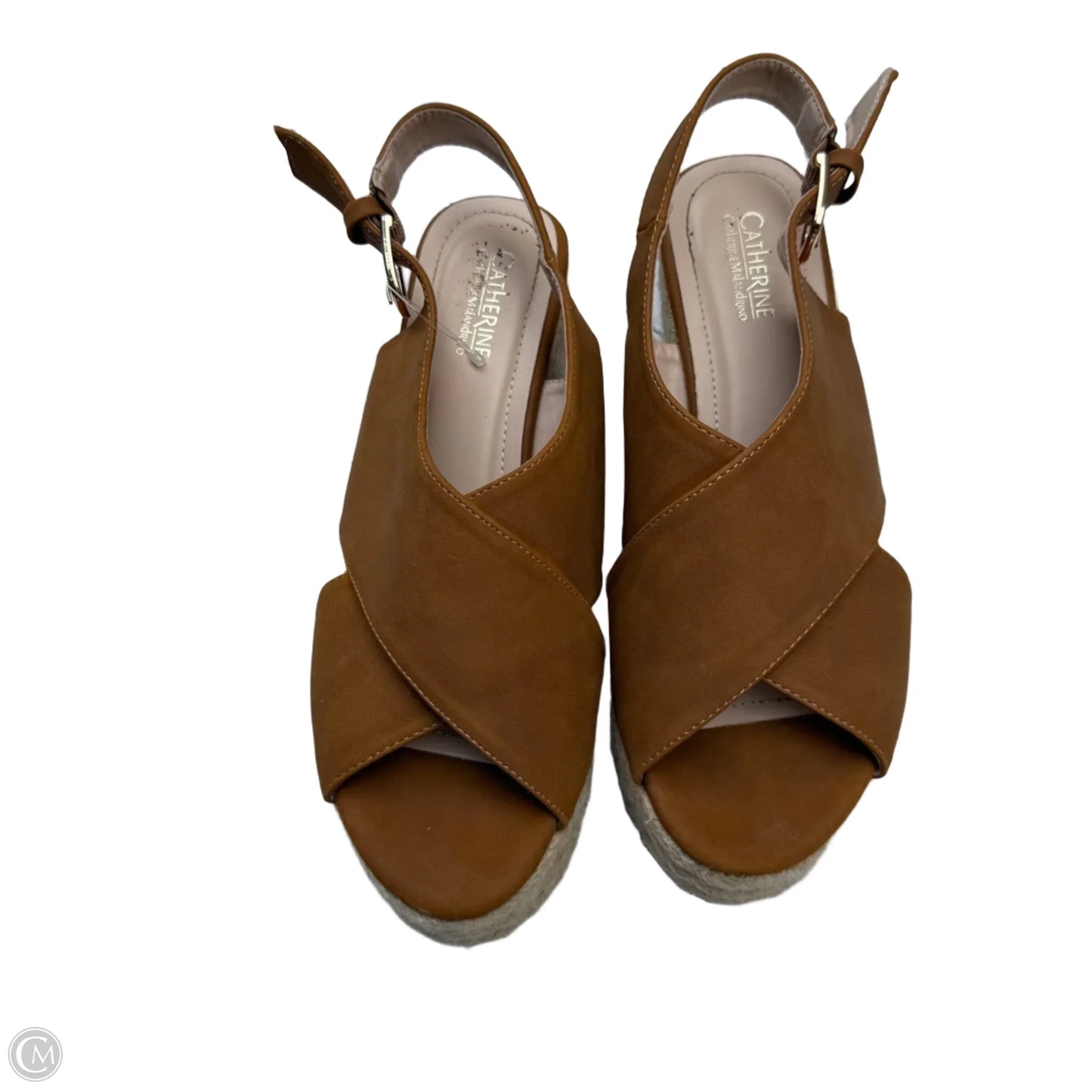 Sandals Heels Stiletto By Catherine Malandrino In Brown, Size: 9