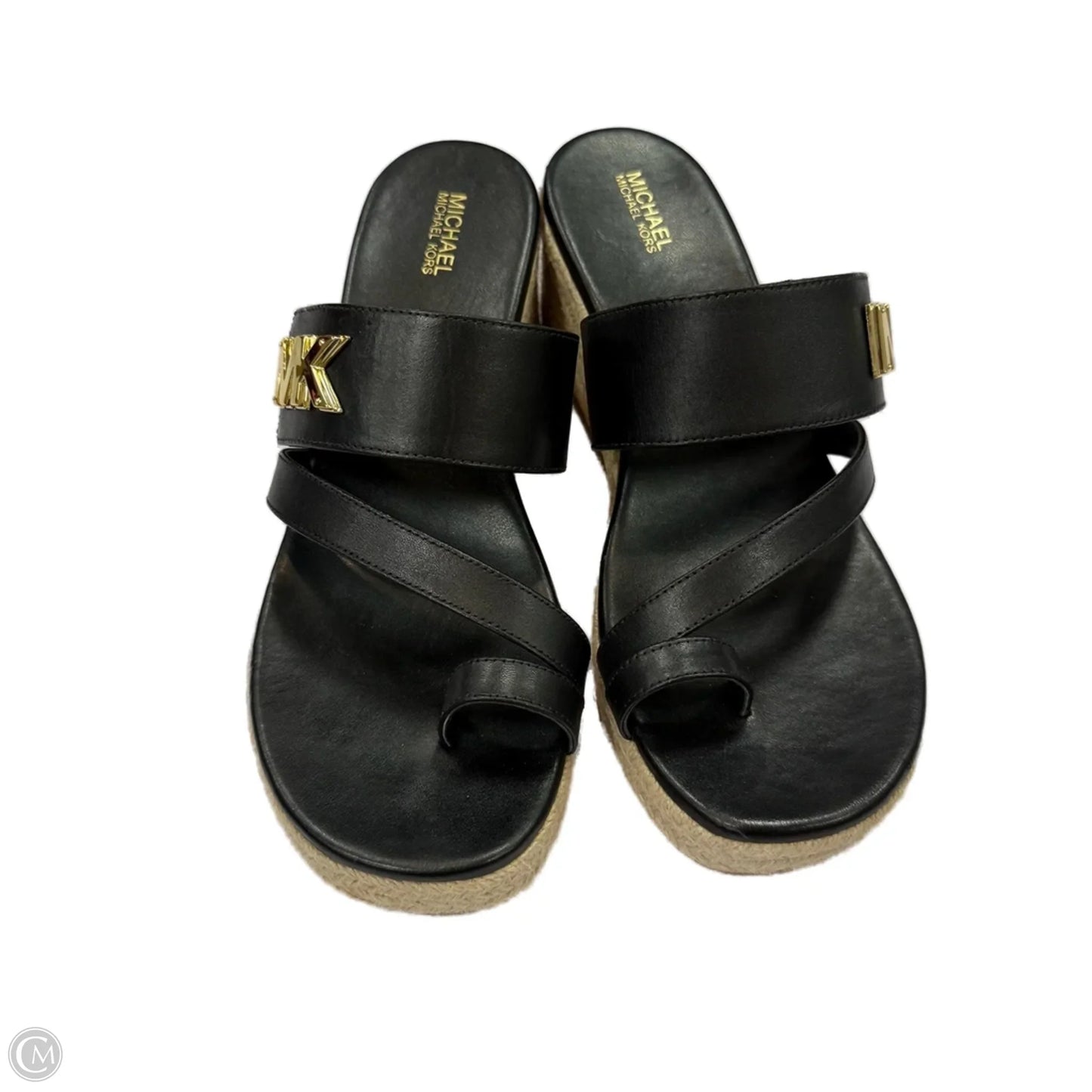 Sandals Designer By Michael By Michael Kors In Black, Size: 8
